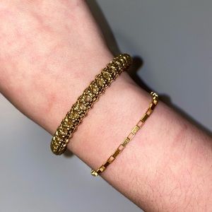 Kendra Scott Natalie Hinge Bangle Bracelet in Gold